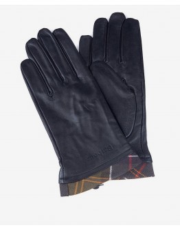 Barbour Women's Tartan Trimmed Leather Gloves