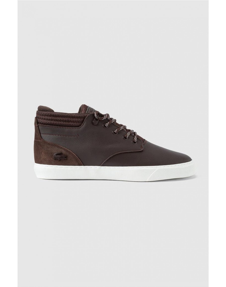Lacoste men's boots with laces Chukka" Brown