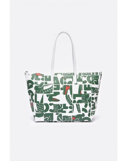 Lacoste women's shoulder bag with all-over logo print Cypress