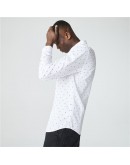 Lacoste Men's Polka Dot Shirt Slim Fit White