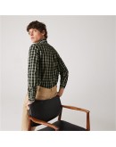 Lacoste Men's Plaid Shirt Regular Fit Cypress