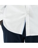 Lacoste men's shirt monochrome with pocket with logo White
