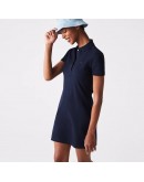 Lacoste women's mini polo dress pique Dark Blue