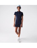 Lacoste women's mini polo dress pique Dark Blue