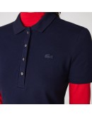Lacoste women's mini polo dress pique Dark Blue