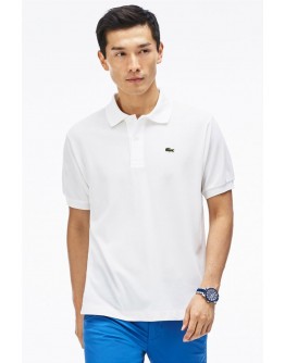 Lacoste men's polo shirt with embroidered logo White