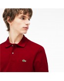 Lacoste men's polo blouse with long sleeves Bordeaux