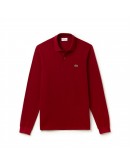 Lacoste men's polo blouse with long sleeves Bordeaux