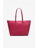 Lacoste women's shoulder bag "Concept Zip Tote" Fuchsia