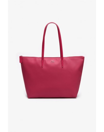 Lacoste women's shoulder bag "Concept Zip Tote" Fuchsia