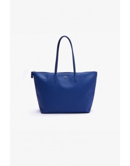 Lacoste women's shoulder bag "Concept Zip Tote" Blue Electric