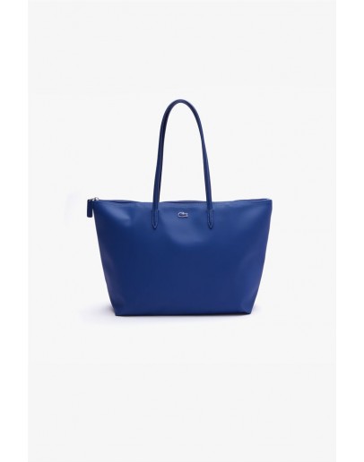 Lacoste women's shoulder bag "Concept Zip Tote" Blue Electric