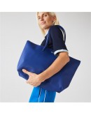 Lacoste women's shoulder bag "Concept Zip Tote" Blue Electric