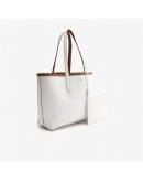 Lacoste women's shoulder bag with two shoulder straps and Shinny nickel logo