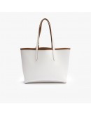 Lacoste women's shoulder bag with two shoulder straps and Shinny nickel logo