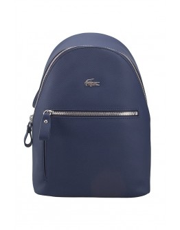 Lacoste women's backpack "Classic Coated Piqué" Dark Blue