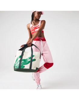 Women's Summer Pack Crocodile Print Cotton Shopping Bag