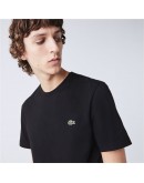 Lacoste men's T-shirt monochrome with embroidered logo Regular Fit Black