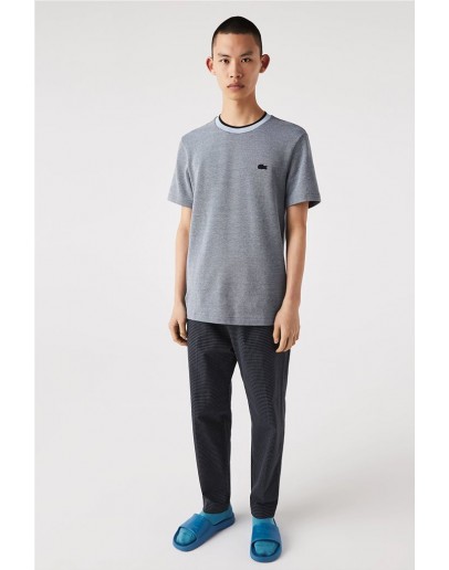 Lacoste men's T-shirt with embroidered logo Bleu