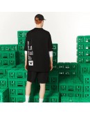 Men's Lacoste L!VE Collab Minecraft Loose Fit Organic Cotton T-Shirt