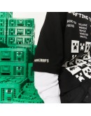 Men's Lacoste L!VE Collab Minecraft Loose Fit Organic Cotton T-Shirt