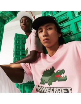 Unisex Lacoste x Minecraft Print Organic Cotton T-Shirt