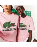 Unisex Lacoste x Minecraft Print Organic Cotton T-Shirt