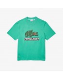 Unisex Lacoste x Minecraft Print Organic Cotton T-Shirt
