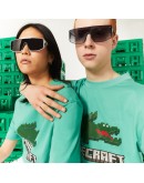 Unisex Lacoste x Minecraft Print Organic Cotton T-Shirt
