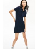 Lacoste women's mini polo dress pique Dark Blue